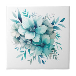 Carreau Carrelage en céramique turquoise claire