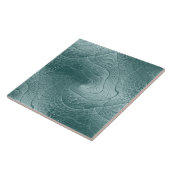 Carreau Carrelage en céramique vert transparent (Côté)