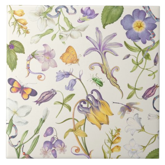 Carreau Carrelage en céramique vintage (Devant)