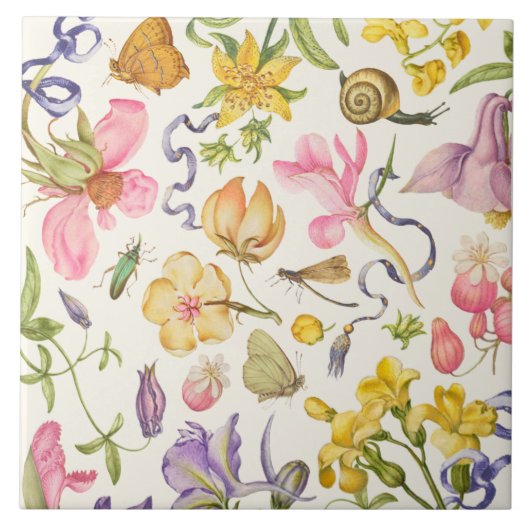 Carreau Carrelage en céramique vintage (Devant)