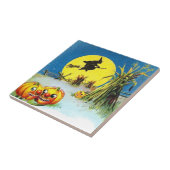 Carreau Carrelage en céramique vintage Halloween (Côté)