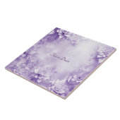 Carreau Carrelage en céramique violet blanc (Côté)