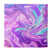 Carreau Carrelage en céramique violet bleu marbre Abstrait (Devant)