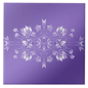 Carreau Carrelage en céramique violet élégant