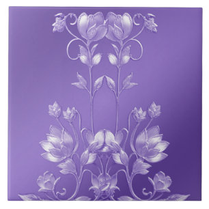 Carreau Carrelage en céramique violet élégant