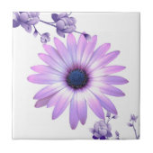 Carreau Carrelage en céramique violet Floral (Devant)