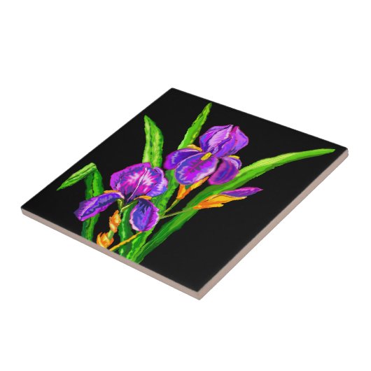 Carreau Carrelage en céramique violet Iris - Choisir la co (Côté)