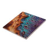 Carreau Carrelage en céramique violet Turquoise (Côté)