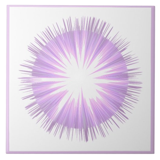 Carreau Carrelage en céramique violette (Devant)