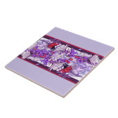 Carreau Carrelage en céramique violette (Côté)