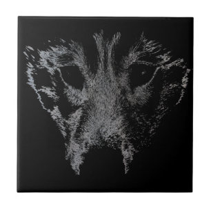 Carreau Carrelage en céramique Wolf Husky Pup Sled Chien D