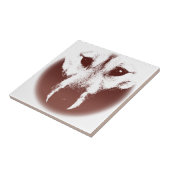 Carreau Carrelage en céramique Wolf Pup Sled Chien Décor (Côté)