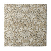 Carreau Carrelage en marbre sculpté orné (Devant)