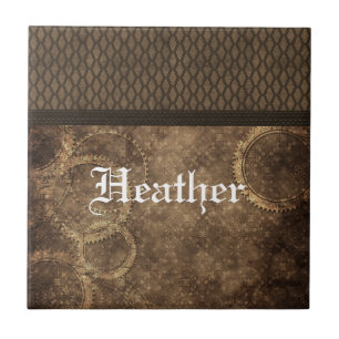 Carreau Carrelage en métal en Steampunk, Brown