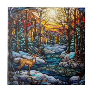 Carreau Carrelage en verre verni