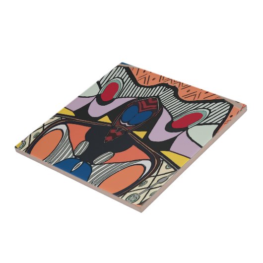 Carreau Carrelage espagnol Alien Abstrait (Côté)