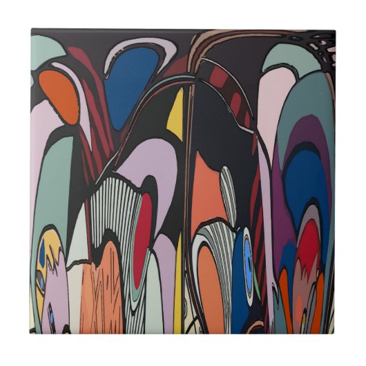 Carreau Carrelage espagnol de style Abstrait (Devant)