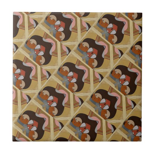 Carreau Carrelage espagnol de style Abstrait (Devant)