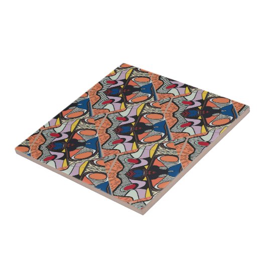 Carreau Carrelage espagnol de style Abstrait (Côté)