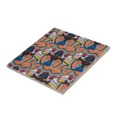 Carreau Carrelage espagnol de style Abstrait (Côté)