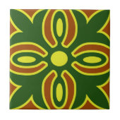 Carreau Carrelage Espagnol Vert Et Jaune (Devant)