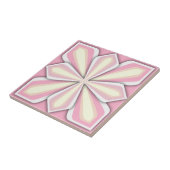 Carreau Carrelage, Fleur Abstraite, Rose (Côté)