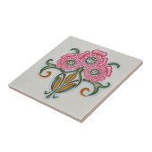 Carreau Carrelage floral Art nouveau (Côté)