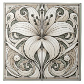 Carreau Carrelage floral Art nouveau Lilly (Devant)
