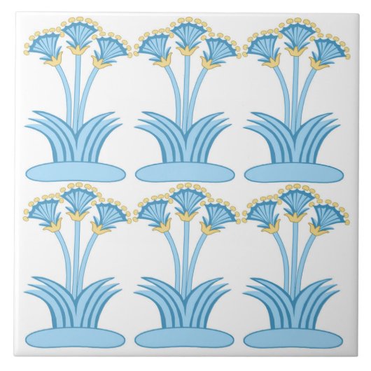 Carreau Carrelage floral mycène (Devant)