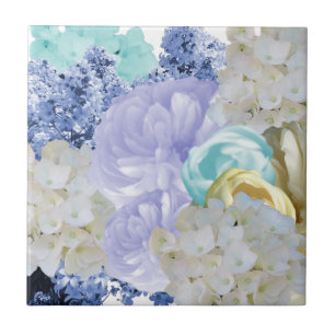 Carreau Carrelage floral romantique