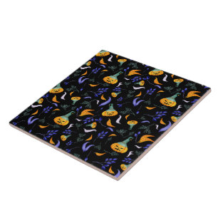 Carreau Carrelage forestier d'Halloween