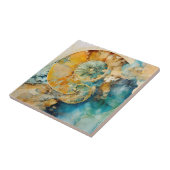 Carreau Carrelage Fossile Gem Ammonite (Côté)