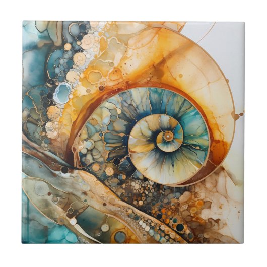 Carreau Carrelage Fossile Gem Ammonite (Devant)