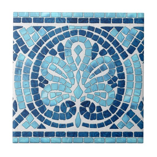 Carreau Carrelage frontière en mosaïque grecque (Devant)