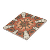 Carreau Carrelage géométrique Abstrait Floral Méditerranée (Côté)