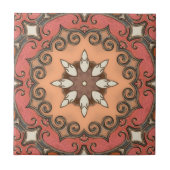 Carreau Carrelage géométrique méditerranéen rétro chic (Devant)