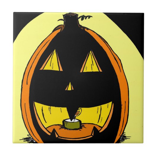 Carreau Carrelage Jack o' Lantern (Devant)