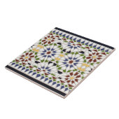 Carreau Carrelage marocain fleuri géométrique Accent décor (Côté)