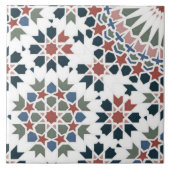 Carreau Carrelage marocain fleuri géométrique Accent décor (Devant)