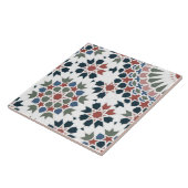 Carreau Carrelage marocain fleuri géométrique Accent décor (Côté)