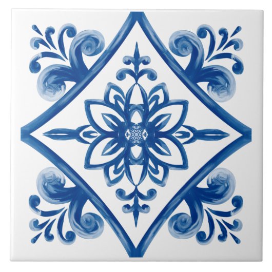 Carreau Carrelage méditerranéen, Carrelage sicilien, majol (Devant)