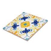 Carreau Carrelage méditerranéen, majolica, style sicilien (Côté)