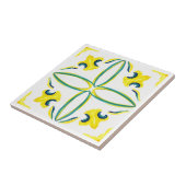 Carreau Carrelage méditerranéen, majolica, style sicilien  (Côté)