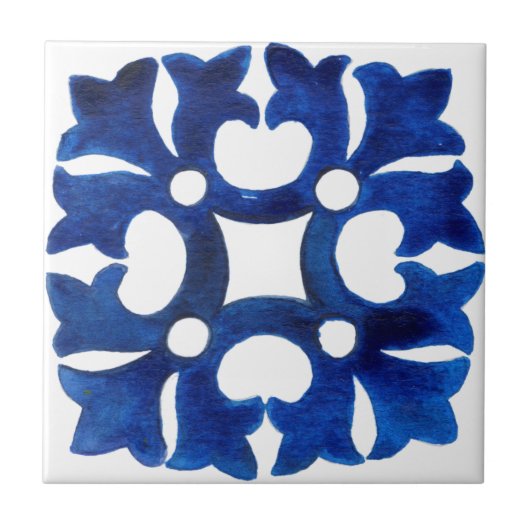 Carreau Carrelage méditerranéen, majolica, style sicilien  (Devant)