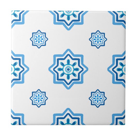 Carreau Carrelage méditerranéen, majolica, style sicilien (Devant)