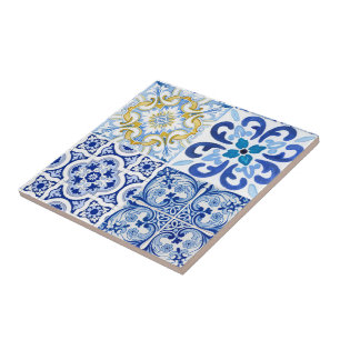 Carreau Carrelage méditerranéen, majolica, style sicilien 