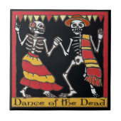 Carreau Carrelage mexicain, Danse des morts (Devant)