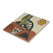 Carreau Carrelage mexicain, désert occidental, (Côté)