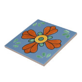 Carreau Carrelage mexicain, Fleur occidentale, (Côté)