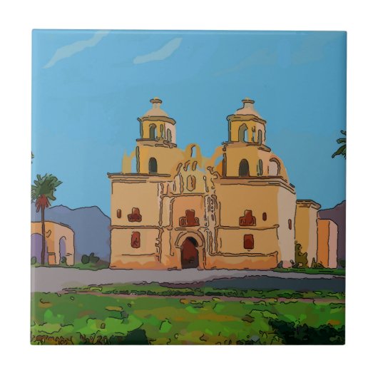 Carreau Carrelage mexicain, Olod Mission espagnole (Devant)